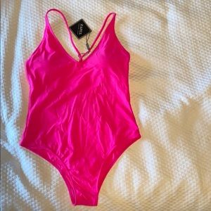 ZAFUL hot pink one piece NWT